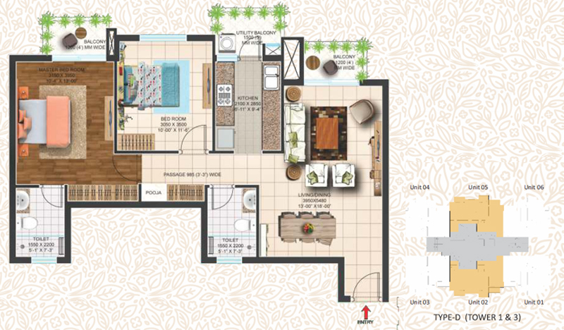 2 BHK apartments in sector 150 Noida
