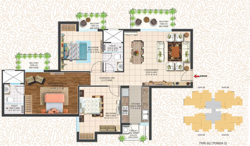 3 BHK apartments sector 150 Noida